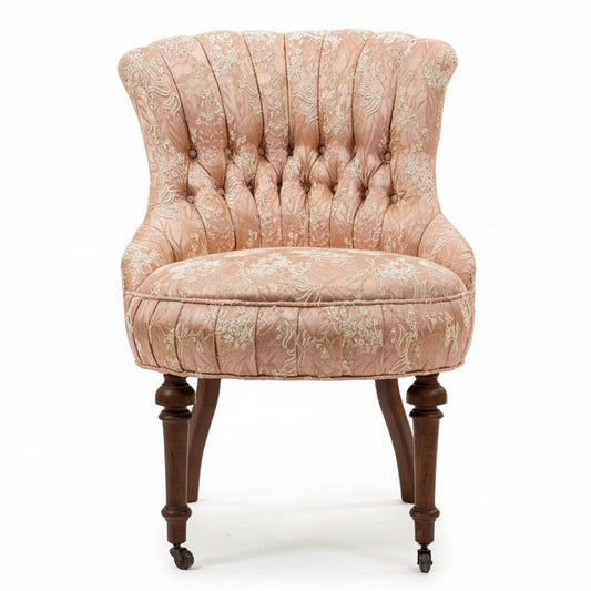 Blush Pink Upholstered Accent Chairs