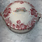 Pink And White Ironstone Soupiere