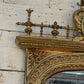 Monumental Louis XVI Style Giltwood Mirror with Foliate Crest