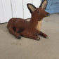 Primitive Painted Stone Fox