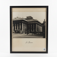 Framed French Black and White Architectural Photographs of Europe Circa 1905