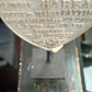 Heart on Stand Antique 1938 French Memorial Funerary Grave Marker – Isidore Hareau