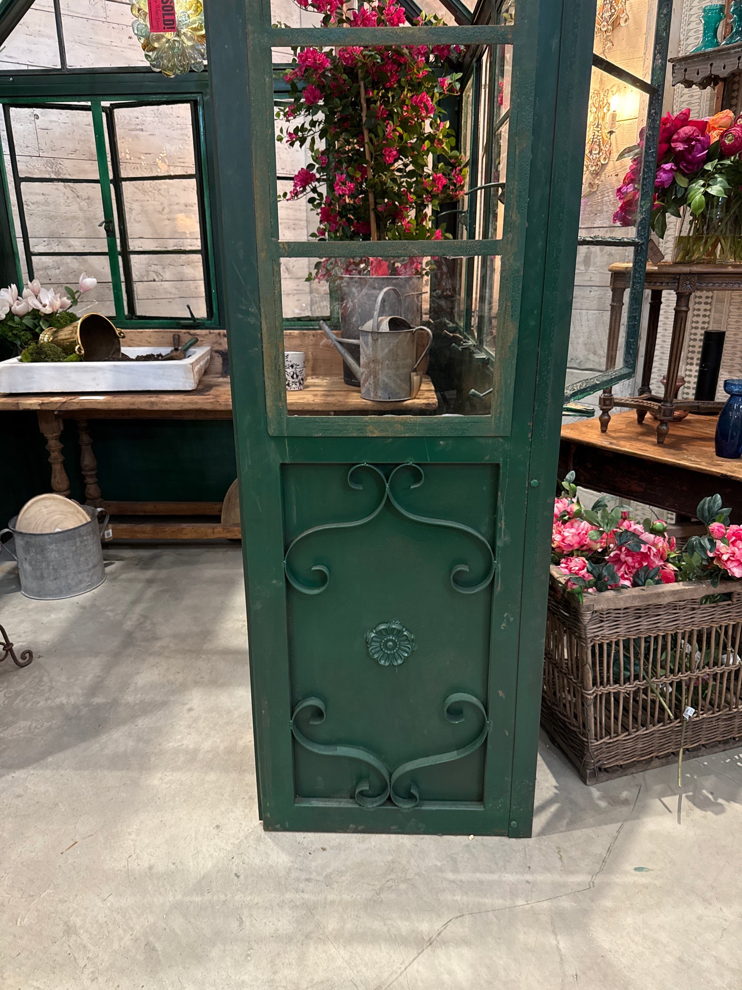 Petite French Garden Conservatory – Custom Iron & Glass Showpiece