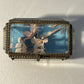 Small Reliquary Box with Beveled Glass and Brass Trim
