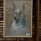 Pastel Drawing of White Dog Circa 1900