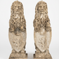 Pair of English Stone Garden Lions, Circa 1890