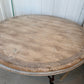 Round Dining Table with Iron Base