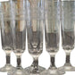 Art Nouveau French Etched Champagne Glasses