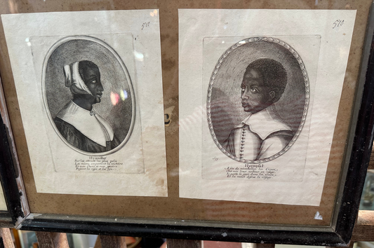 Pair of 17th C French Engravings Hyacinthe and Hyemplis