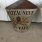 French Tole Grape Hod Painted Chateaneuf Du Pape