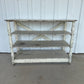 French Painted Shelf with Distressed Finish and Turned Supports