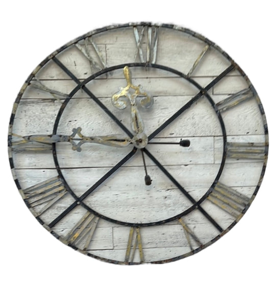 Large Iron Clock  - Non Functional