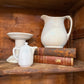 White Ironstone Pitcher with Handle