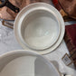 Wedding Soupiere With Lid Hand Painted With Red Poppy