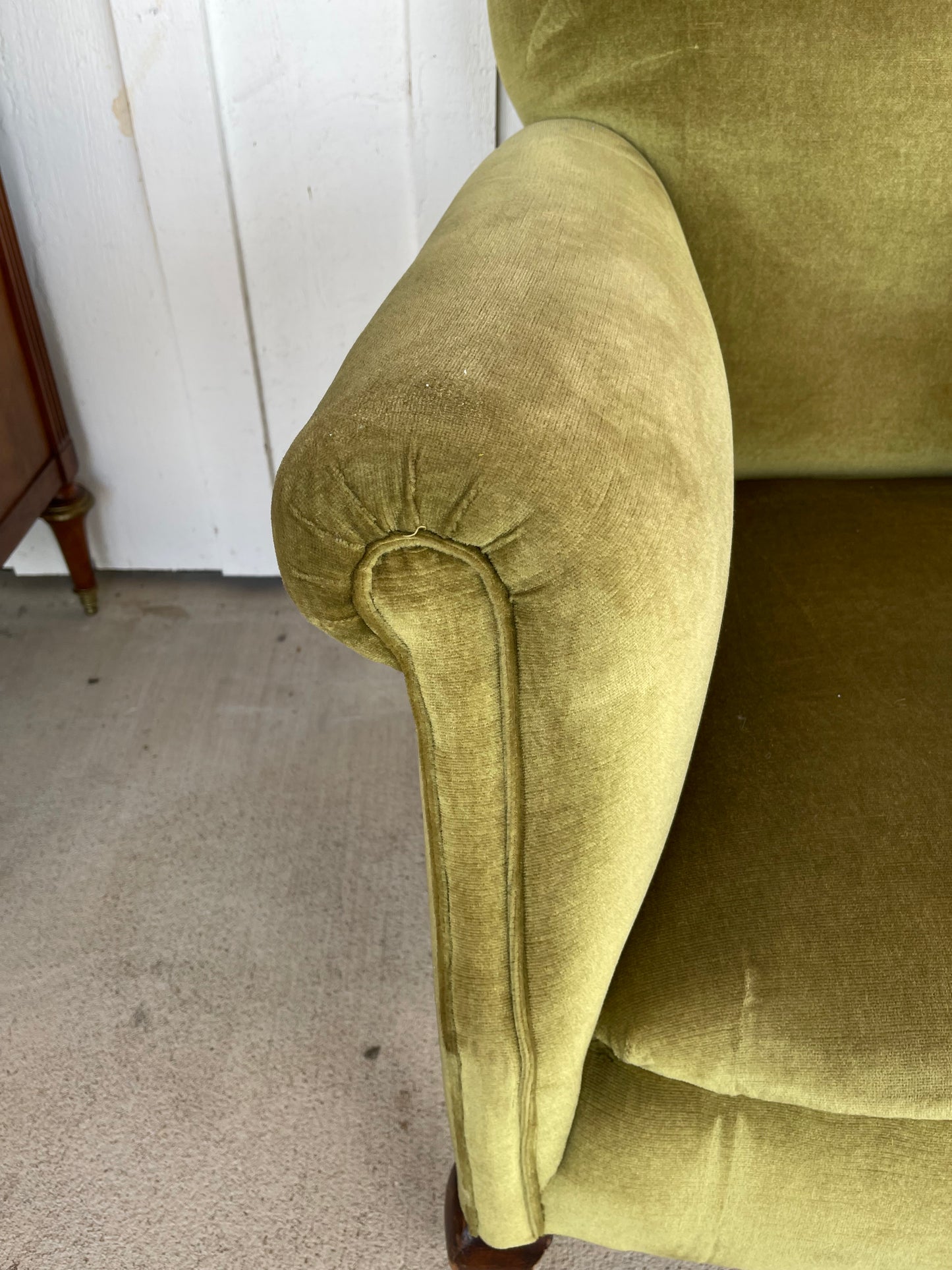 Sage Green Upholstered Armchair
