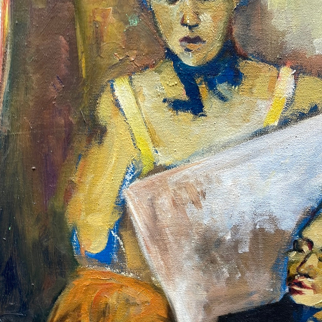 Oil on Canvas Studio Scene