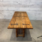 Vintage Expanding Console Dining Table with Folding Extension Leaves