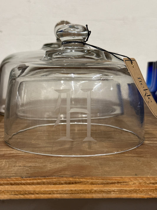 Vintage Clear Glass Cheese or Cake Dome