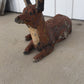 Primitive Painted Stone Fox