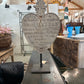 Heart on Stand Antique 1938 French Memorial Funerary Grave Marker – Isidore Hareau