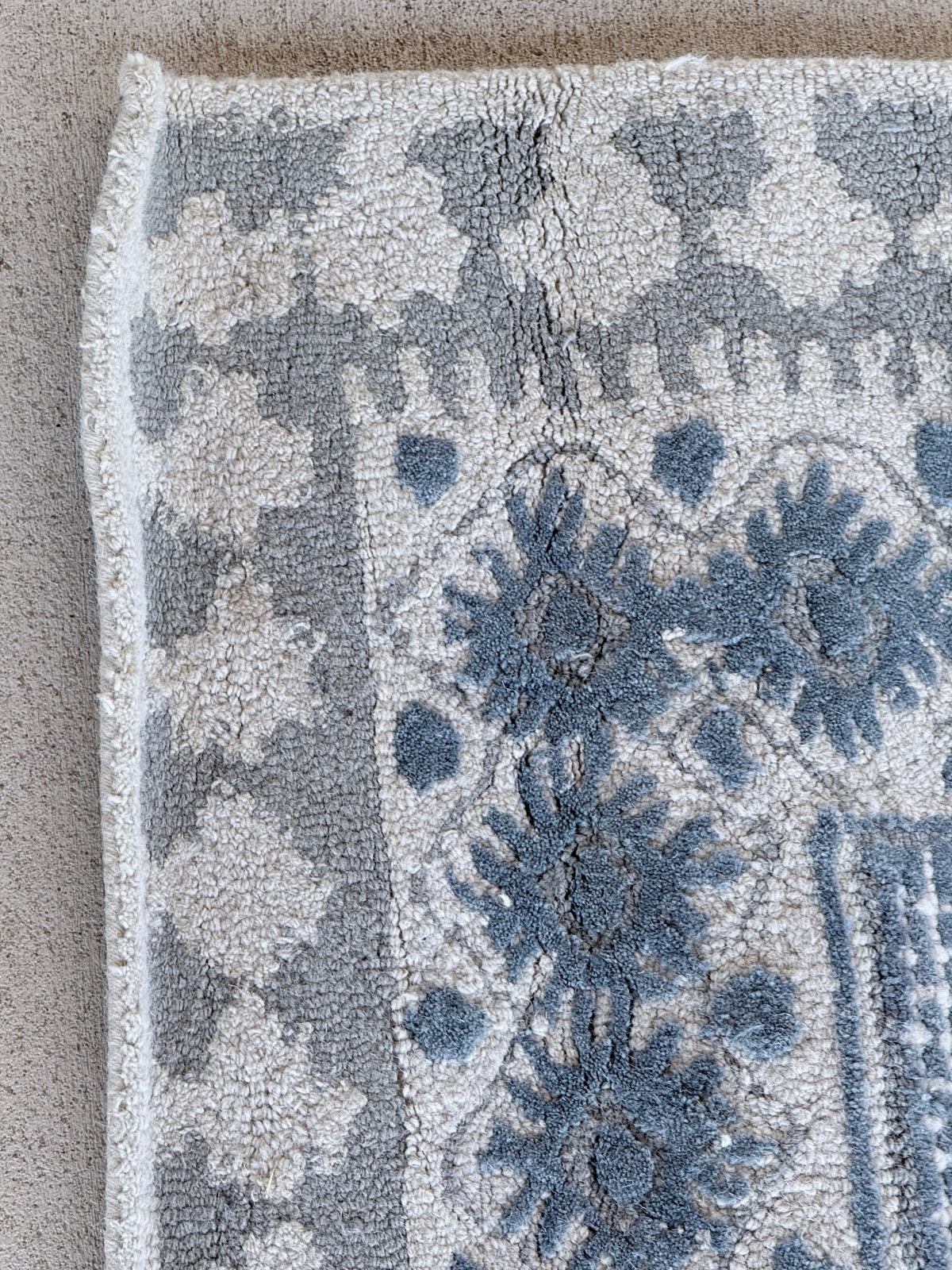 #119 Brooks Brothers Blue Border Rug