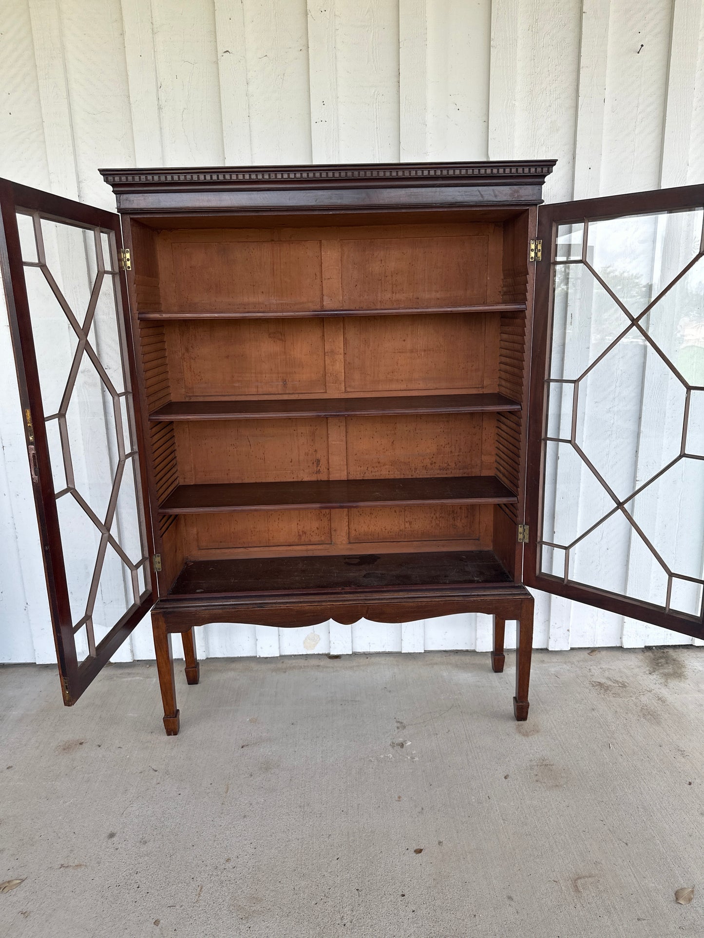 Mahogany Astral Glazed Bookcase