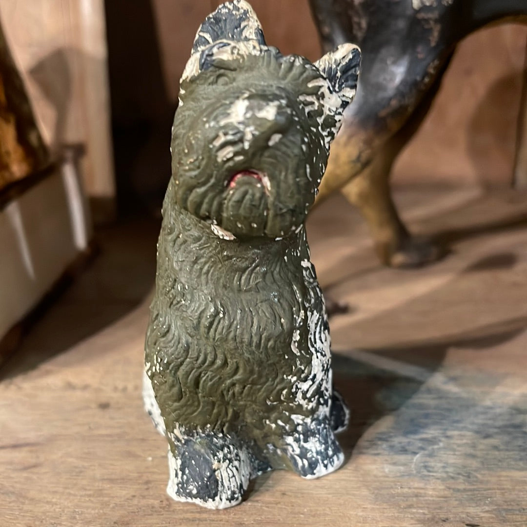 Tiny Grey Scottie Sculpture