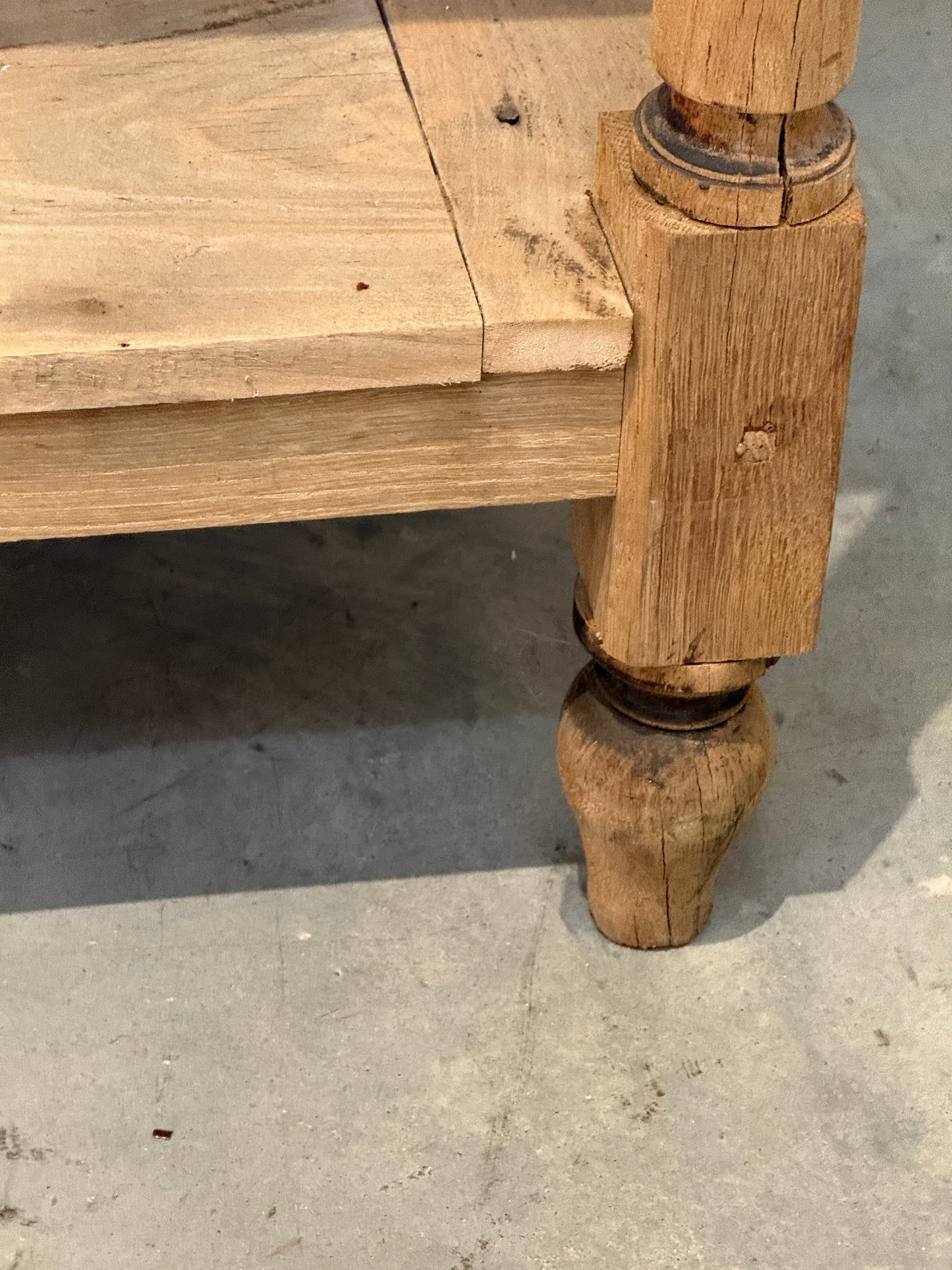 Almost 10' Long French Bleached Mid 19th Century Draper’s Table