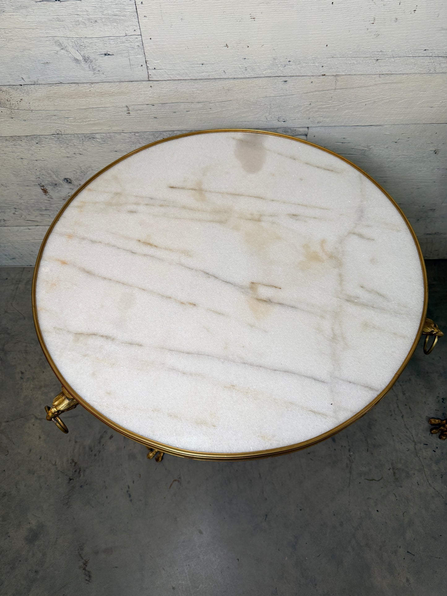 French Neoclassical Style Gilt Bronze and Marble Guéridons or Side Table (Sold Individually)