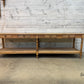 Almost 10' Long French Bleached Mid 19th Century Draper’s Table