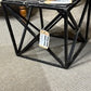 French Table with Cast Iron Base with X Design Circa 1920