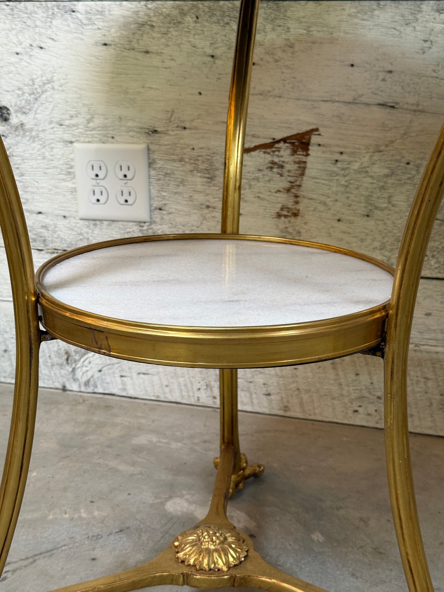French Neoclassical Style Gilt Bronze and Marble Guéridons or Side Table (Sold Individually)