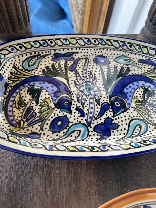 Aqua Fish Rectangular Platter