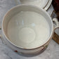 Wedding Soupiere With Lid Hand Painted With Red Poppy