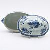 Chinese Export Blue and White Tureen with Lid and Platter