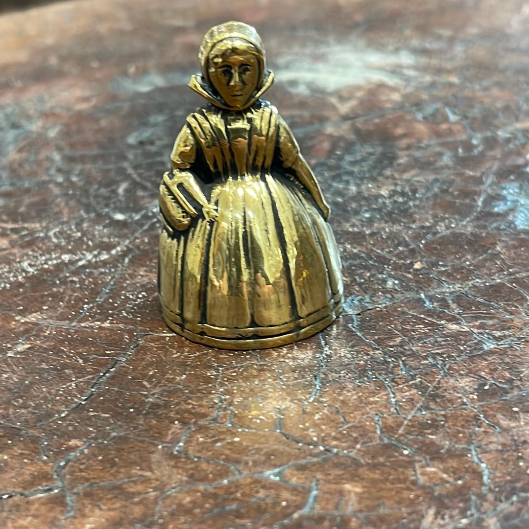 Brass Victorian Lady Bell
