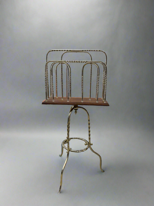 Victorian Revolving Magazine Book Stand
