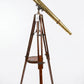 Large Standing Brass Telescope Circa 1850