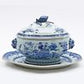 Chinese Export Blue and White Tureen with Lid and Platter