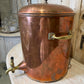 Copper Beverage Dispenser with Brass Spigot Circa 1900