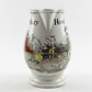 Victorian English Transferware Pitcher with Hand-Colored Pastoral Scenet