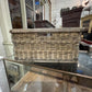 French Rectangular Grape Basket with 4 Handles Circa 1900