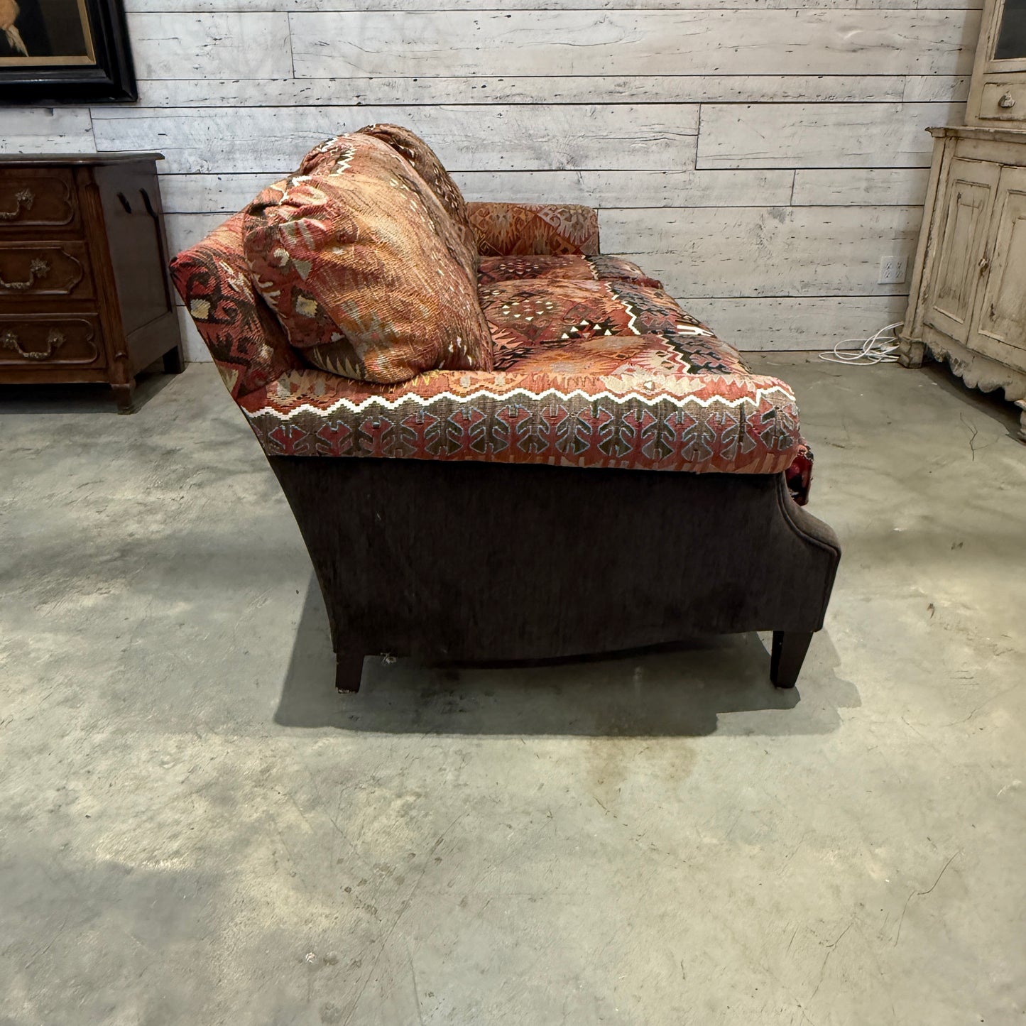 George Smith Anatolian Kilim Upholstered Sofa from Smith Workshop