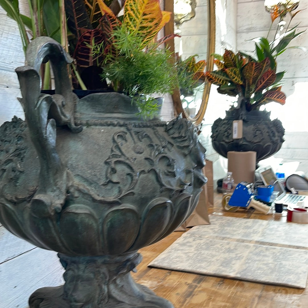 Green Bronze Urns
