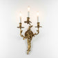 Pair of Rococco Gilt Bronze Wrythm 3 Light Sconce