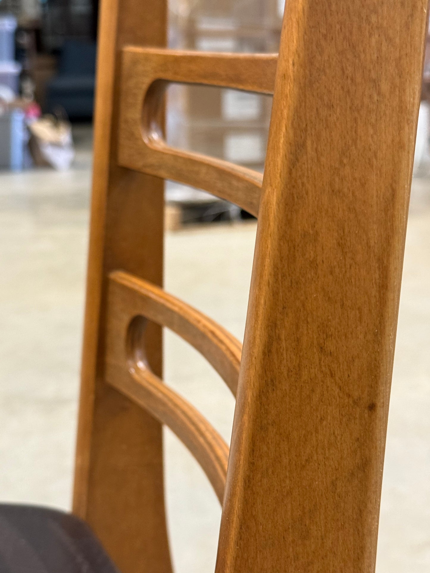 Mid-Century Faux Leather Dining Chair