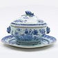 Chinese Export Blue and White Tureen with Lid and Platter