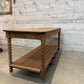 Antique Oak Barley Twisted French Drapers Table