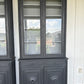 Painted Bibliotheque Notary Office Cabinet - 3 Piece