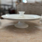 Antique French White Porcelain Pots de Crème Service on Pedestal Stand – 9 Pieces